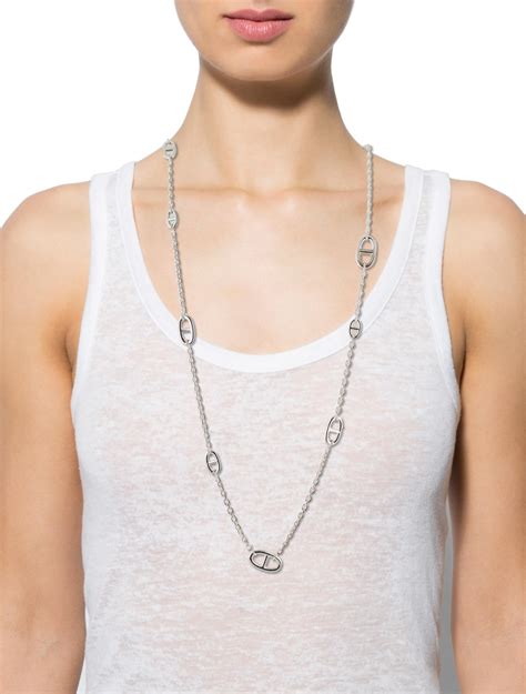 hermes long chain|authentic Hermes chain.